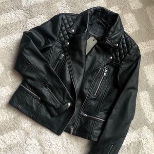 NWT AllSaints Leather Jacket (Sz. 8)